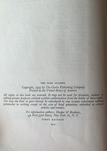 1925 The Deer Stalker by Zane Grey Vintage Western Hardcover Novel - Picture 3 of 3