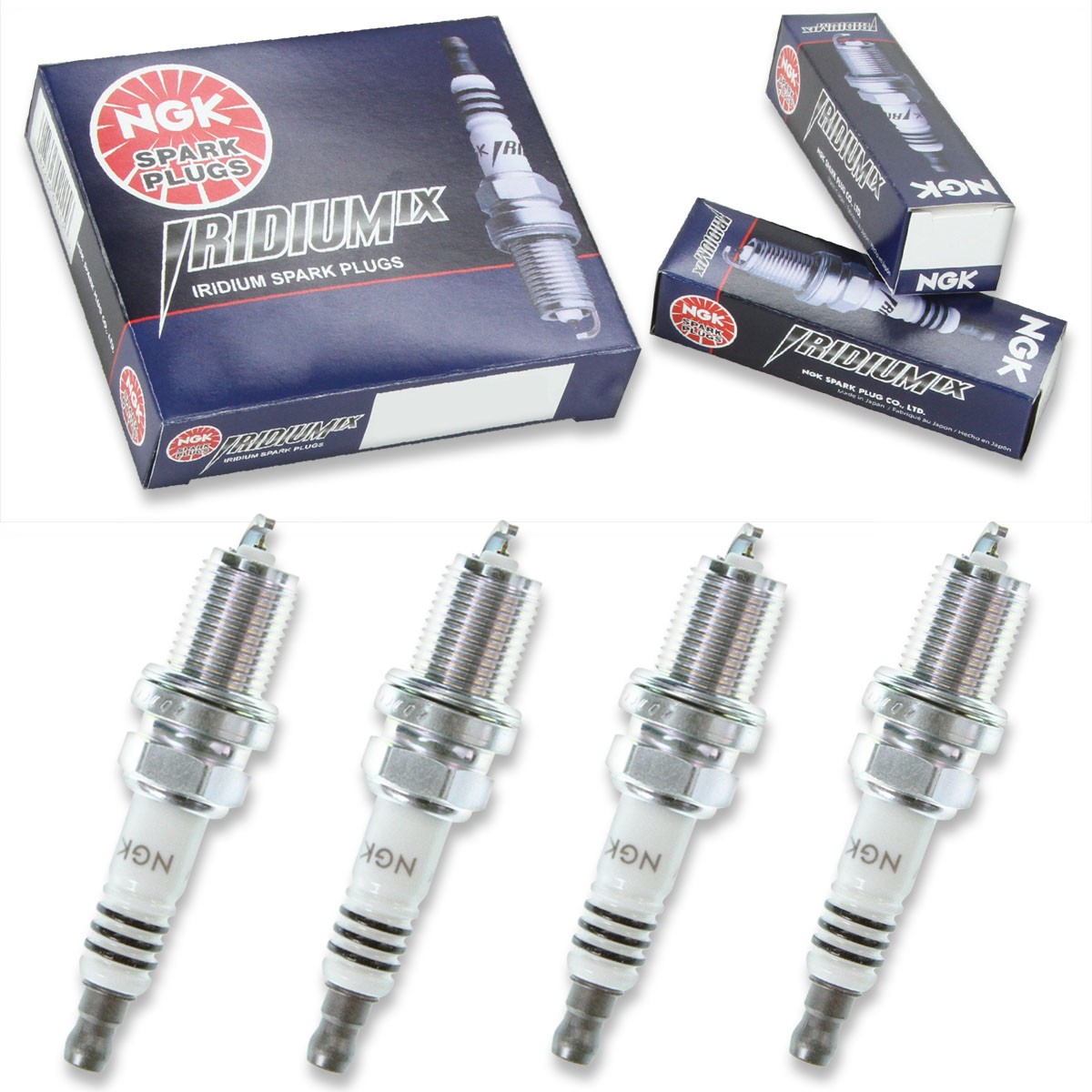4 pcs NGK Iridium IX Spark Plugs for 1987 Oldsmobile Calais 2.3L L4 - Engine mh