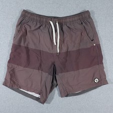 Vuori Mens Kore Shorts Size L Grey Athletic Lined Gym Shorts Workout Active