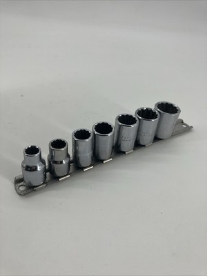 (7 PCS) Proto Professional 12 Point Socket 5/16-11/16. 3/8'' Drive