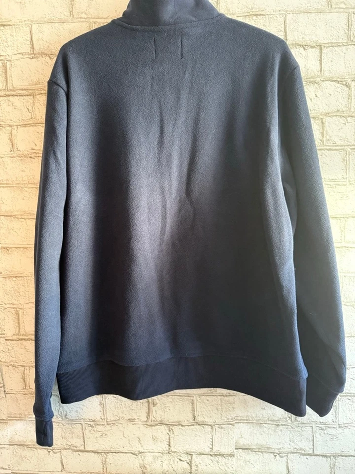 NWT Men’s Old Navy Micro Performance Fleece Chest-Pocket Zip Jacket Navy sz XL - Image 3 of 4