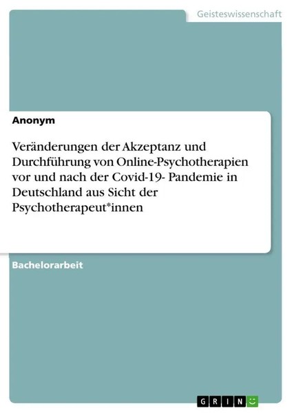 Anonymous | VeräNderungen Der Akzeptanz Und DurchfüHrung Von...-image