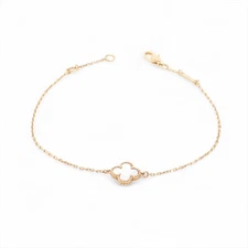 Van Cleef & Arpels Sweet Alhambra shells Bracelet 750(YG) 1.8g