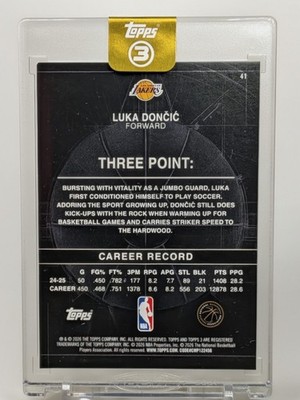 2026 Topps Three 3 Luka Dončić Lakers #41 Gold Parallel /10 | eBay