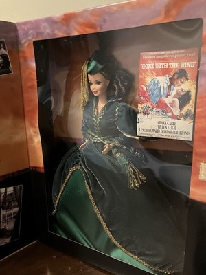 Vintage 1994 Barbie SCARLETT O'HARA Gone with the Wind Green Dress Mattel 12045