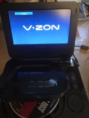 COBY TFDVD7011 Portable DVD Player 7'' Tested Works with Charger