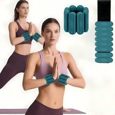 Wrist  Ankle Weights for Women Men, 1lb/2lb/4lb Set of 2 - Adjustable Wearab...
