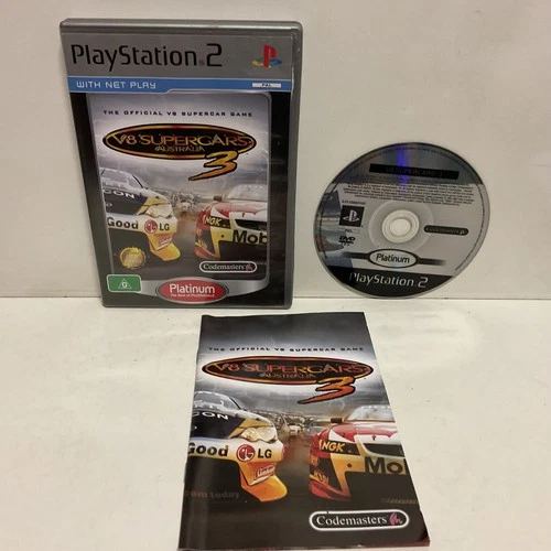 V8 Supercars 3 PS2 PlayStation 2 PAL - VGC - Free Post