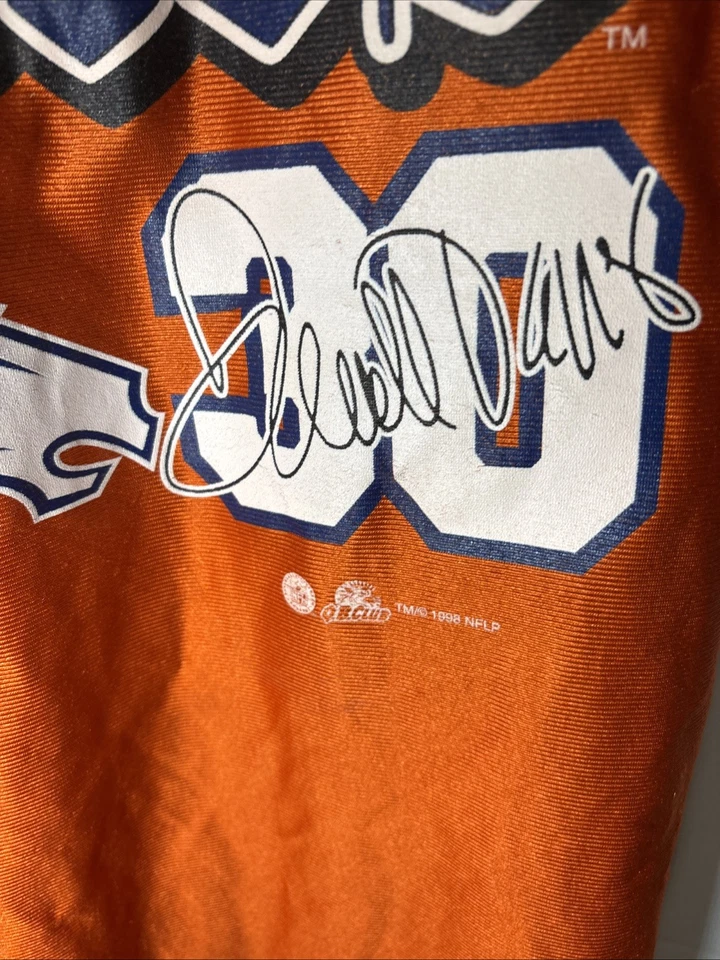 Camisa-camiseta vintage de ataque deportivo de los Denver Broncos talla L Terrell Davis #30 Foto 2 de 4