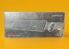 Perixx PERIDUO 717, 2.4 GHz Wireless Set: Big Print Letter Keyboard & Mouse Set