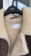 Real Sheepskin Jacket Ladies Size Small / Harvey Nichols