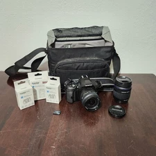 Olympus E-620 12.3MP Digital SLR Camera 14-42mm 40-150mm 3 Batteries Memory Card