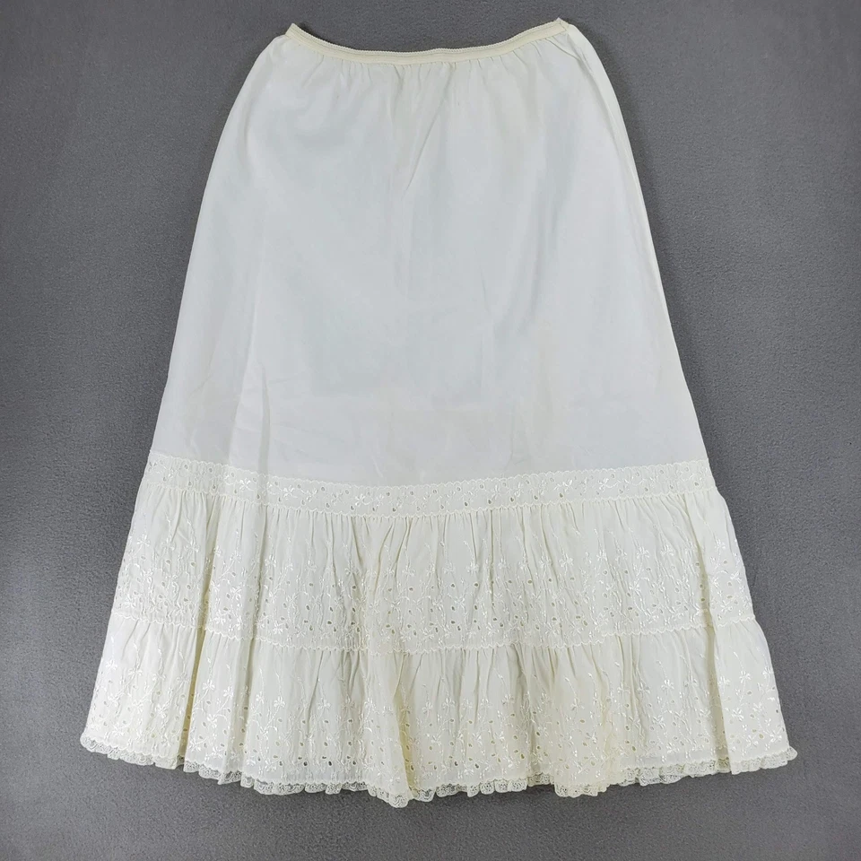 Vintage 1950’s Colony Club Petticoat Skirt Slip Petticoat Lace Layered Western - Image 3 of 4