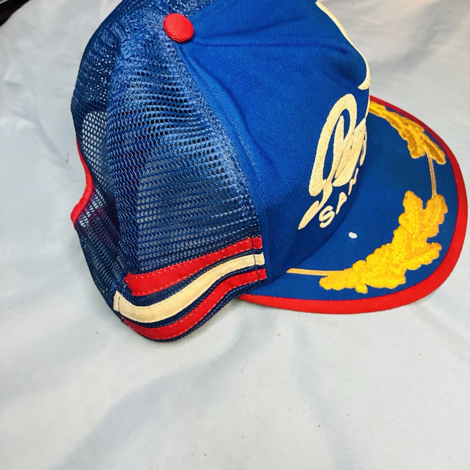 USA Made Vintage Pepsi Cola 3 Stripe With Gold Leaf Trucker Hat SAN DIEGO HTF image 4