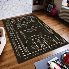 Basketball Court Rug, Kids Playroom Mat, Sports Nursery Decor, Baby Gift