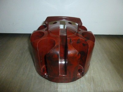 Vintage SG Plastic Poker Chip Rotating Carousel Swirl Caddy Holder
