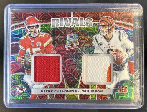 2023 Panini Spectra Patrick Mahomes II Joe Burrow Rivals Patch Meta #/25