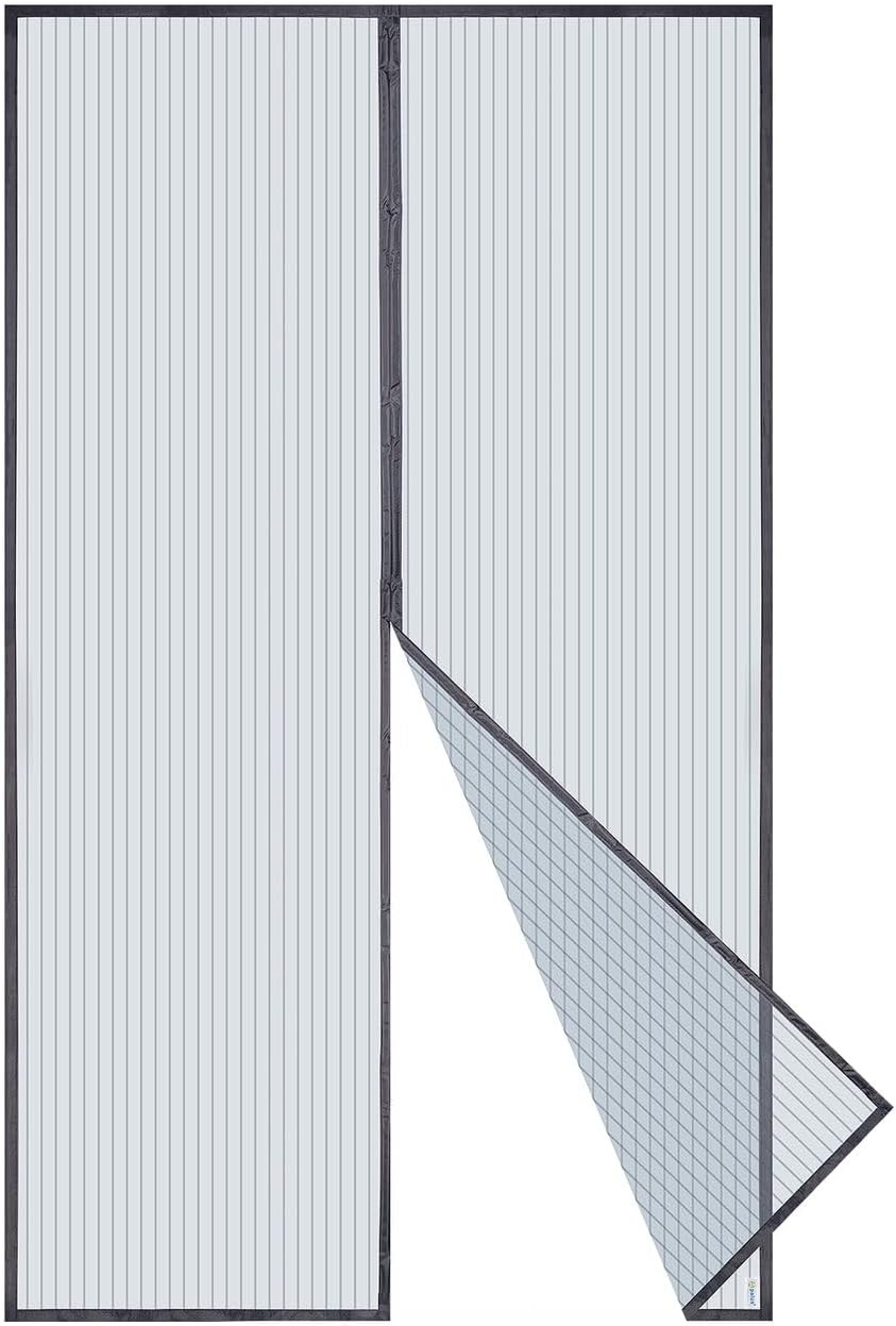 Zanzariera a Tenda 140x240 Magnetica - Montaggio Senza Trapano