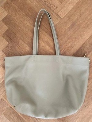 Cuyana Leder Classic Easy Zipper Tote Bag Stone