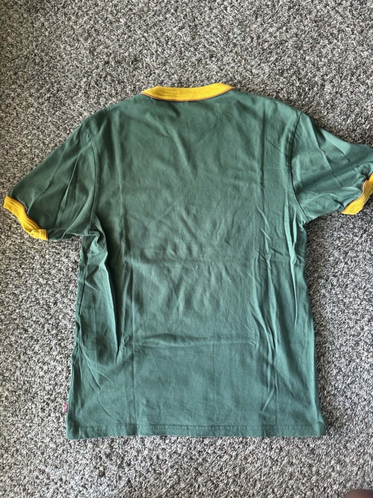 Levis x Stranger Things Camp Know Where Ringer Tee Dark Green Size Small image 2