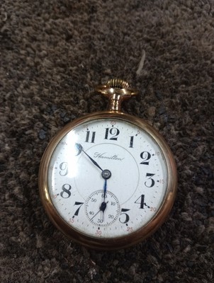 Hamilton Pocket Watch 1918, price negotiable, (618) 645-2656 Lars 