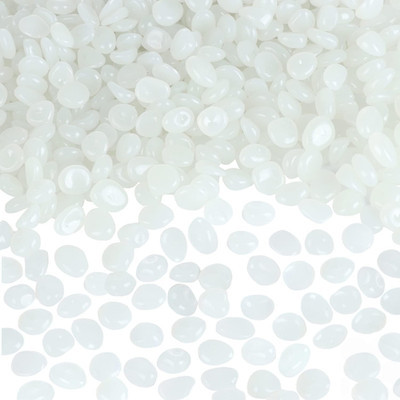 Glow in the Dark Rocks Outdoor Decorative Stones, 1000 PCS White Glows Blue Smal
