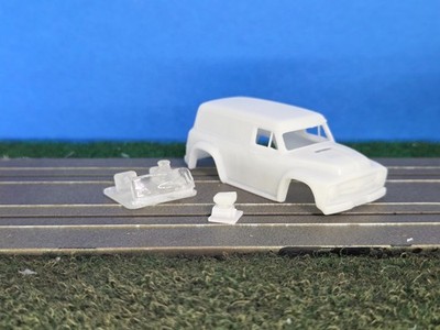 TJet Body Only - 1955 Ford Panel Van, w/Blower & Driver Windshield, Unfinished
