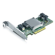 PCIe 3.0 x8 to Quad Port SFF-8643 U.2 NVMe SSD PCIe Switch Adapter, PEX8724 C...