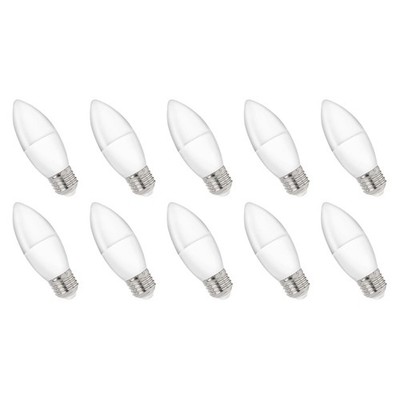 Spectrum E27 LED Kerzenlampe 1W 90lm 4000K Neutralweiß 230V 10 Stück