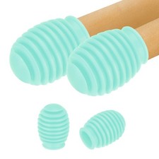 4 Pcs Drumstick Dampeners Grid for Silent Practice Fits 5A Drum Sticks, Blue