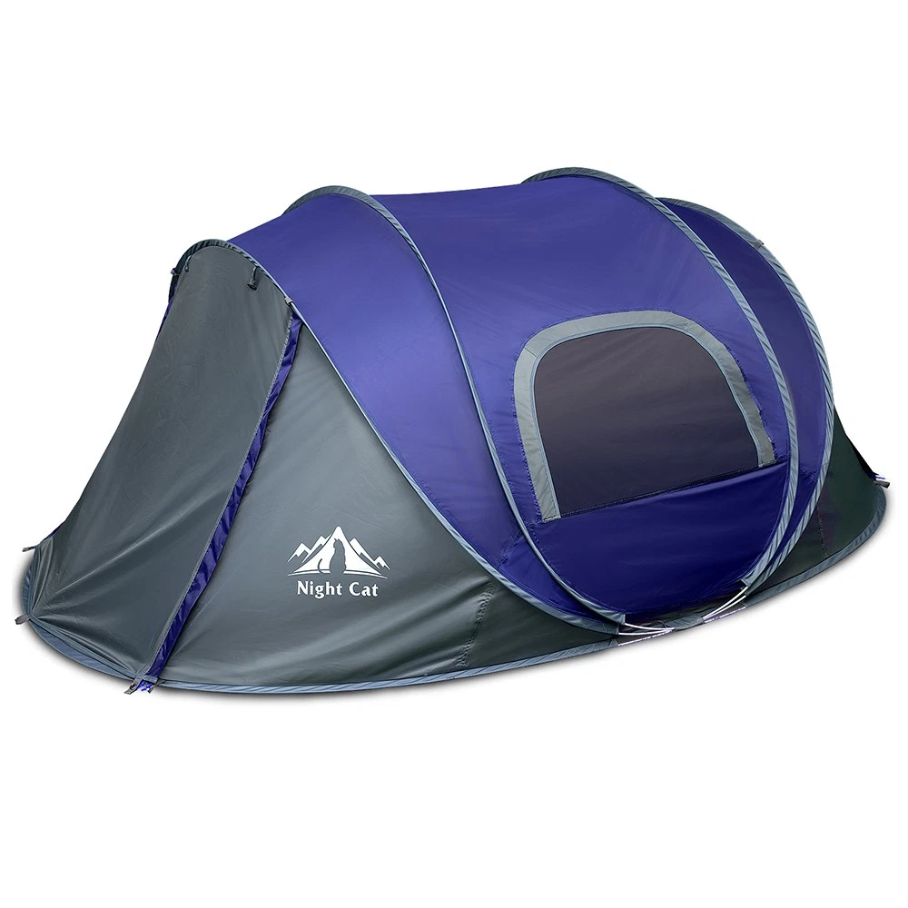 Night Cat Camping Tent Camping Tent for 2-3 Person Waterproof Lightweight Pop Up