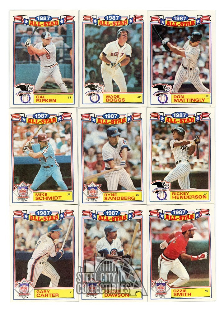 1988 Topps Baseball All-Star Glossy 22-Card Set