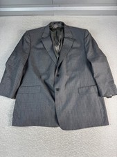 Daniel Cremieux Blazer Mens 54R Gray Pinstripe Loro Piana Super 120s Sport Coat