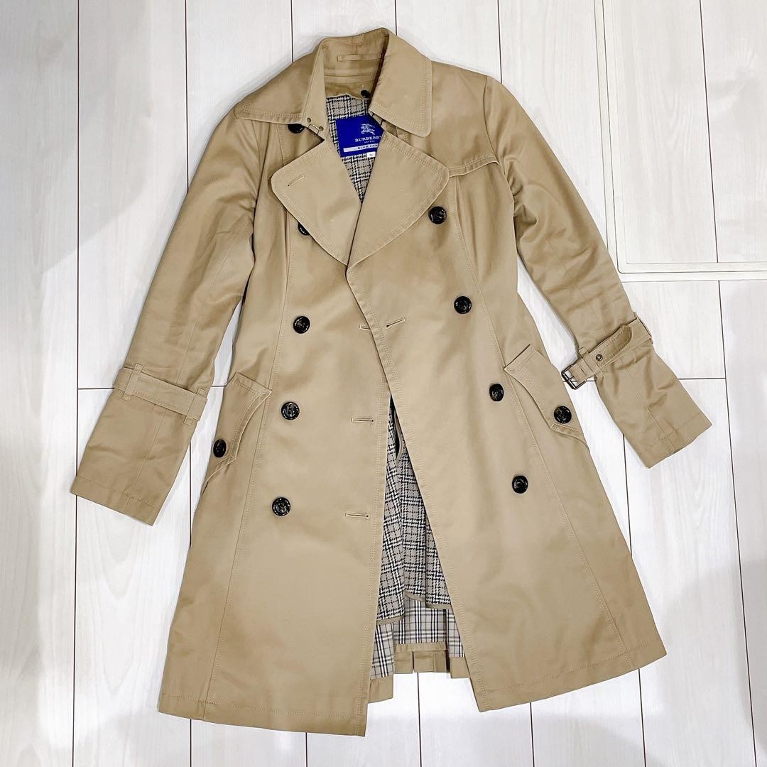 Burberry Blue Label Trench Coat Beige with Removable Liner #EH ZCA