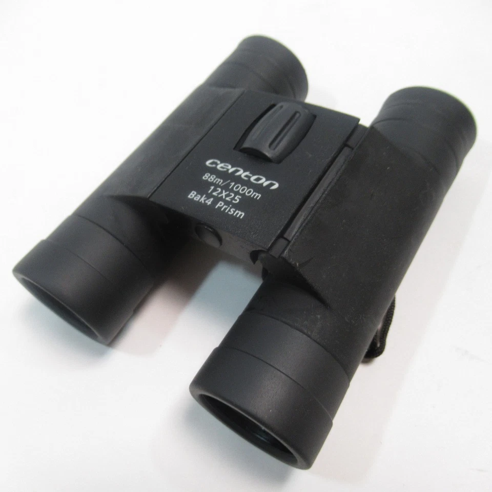 Centon 88m/1000m 12x25 Bak4 Prism Compact Binoculars Black w/ Case & Neck Strap	 - Image 2 of 4