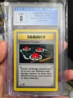 Pokemon Center 085/102 Base Set Error Grey Stamp 1st Ed English CGC 8