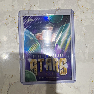 Topps 2026 Topps Chrome Stratospheric Stars ST-18 Cade Cunningham 24/75