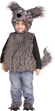 Cuddly Wolf Cub Tunic Child Costume Toddler Size Large 2T-4T