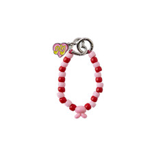 NewJeans NJ Get Up Beads Keyring Red