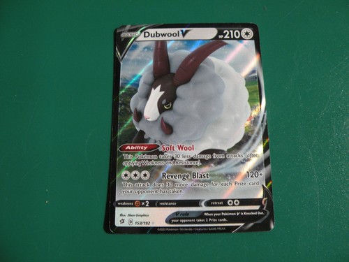 Pokemon Dubwool V 2020 Sword & Shield Rebel Clash 153/192 Holofoil