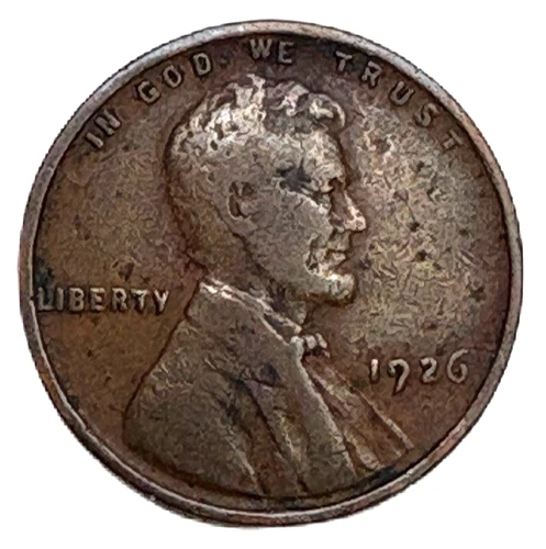United States 1926 Lincoln Wheat Cent Bronze KM 132 Good Hole Filler