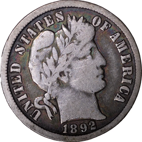 1892-O 10c Barber Dime ~ Fine Details