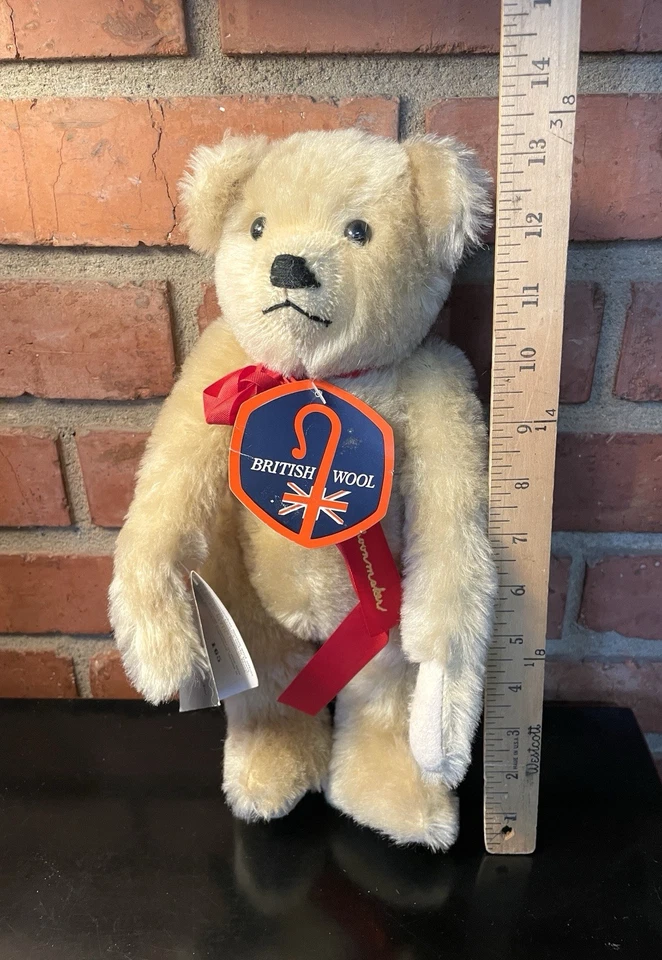 Muñeca de oso de peluche de lana británica Mohair de colección #165 Patricia Schoonmaker Foto 2 de 4