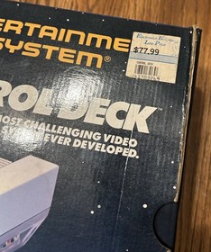 Nintendo NES Control Deck Console Complete In Box CIB Controllers Power READ