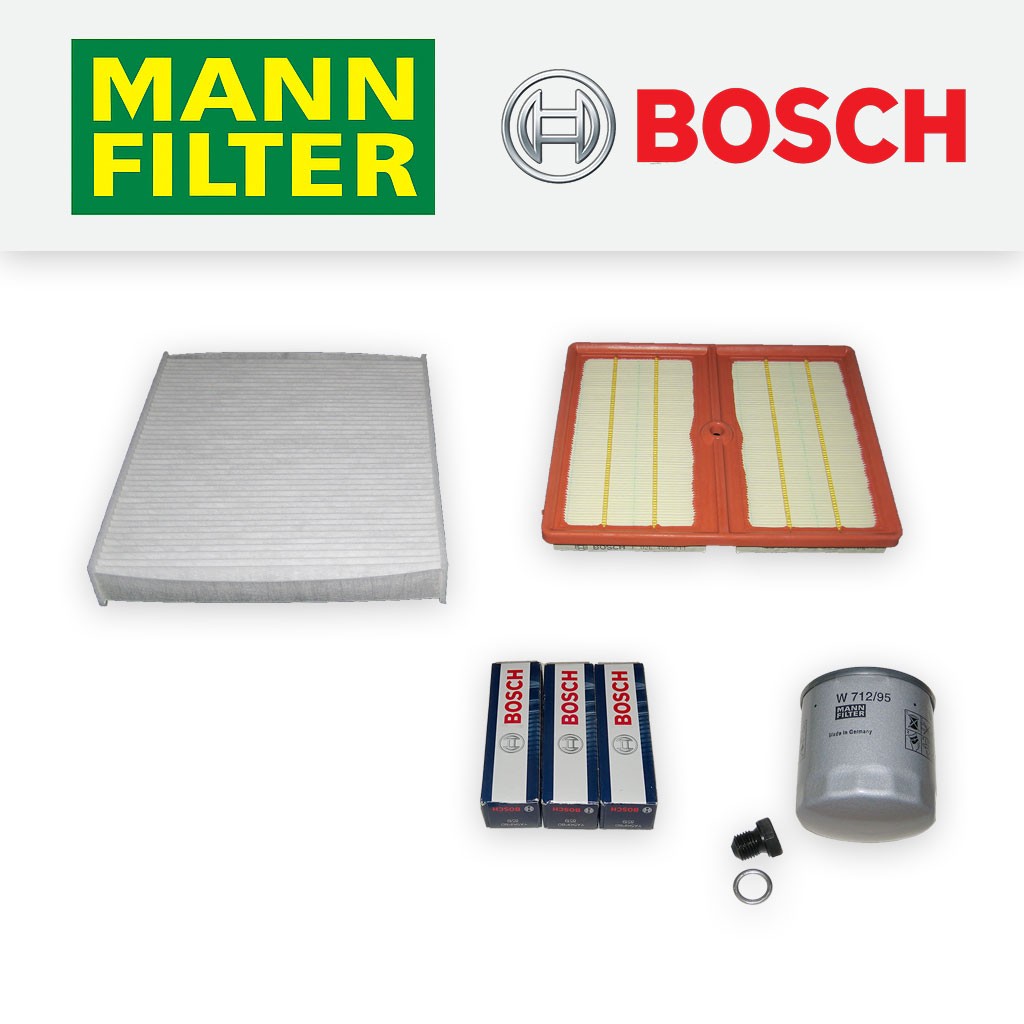 SERVICE KIT for AUDI A1 1.0 TFSI OIL AIR CABIN FILTERS PLUGS SUMP PLUG 2015-2018