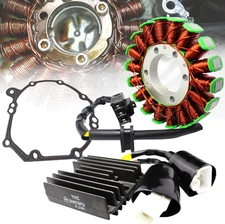 FOR 04-07 CBR 1000RR MAGNETO COIL STATOR+VR VOLTAGE REGULATOR RECTIFIER+GASKET