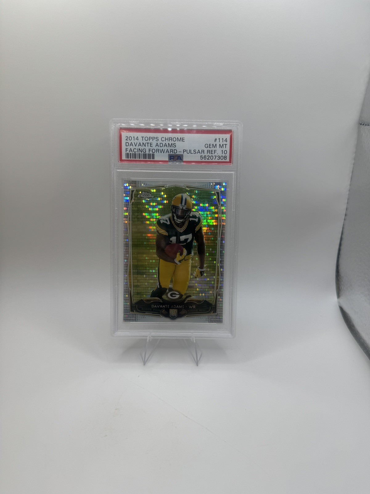 Davante Adams Topps Chrome #114 Facing Forward-Pulsar Refractor