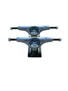 5.25 Tensor Mag Light Skateboard Trucks Silver Hangers/Black Baseplate