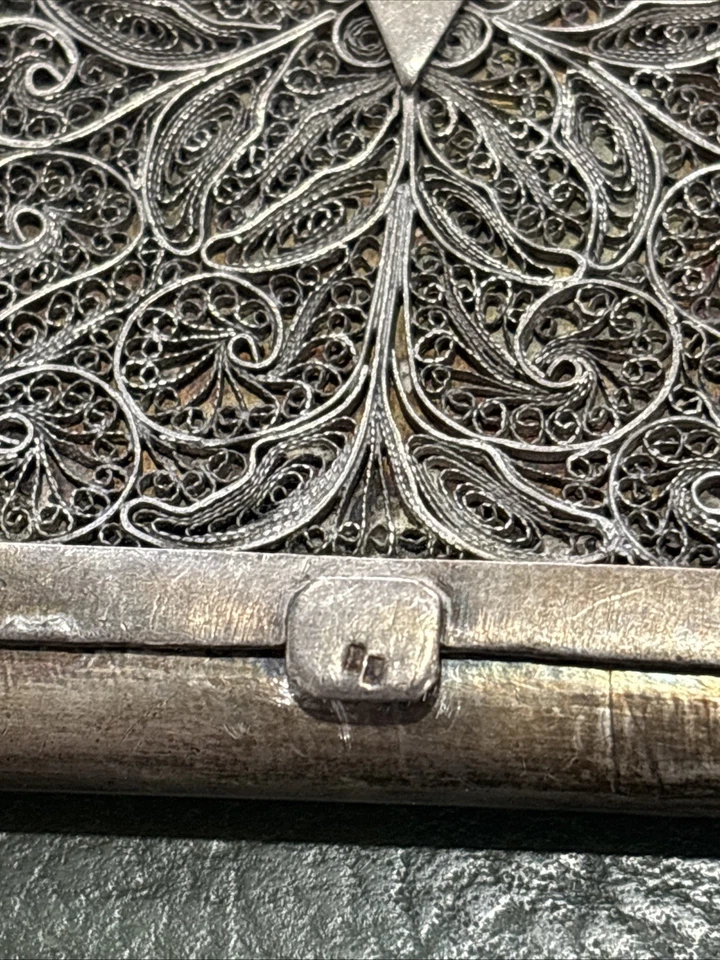 Poudrier En Argent Filigrane (poids Brut 76 Gr) - Photo 2/4