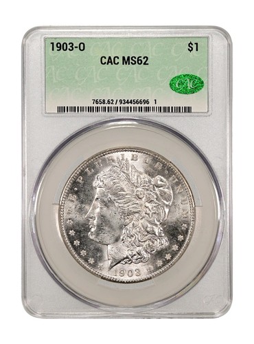 1903-O $1 Morgan Silver Dollar CACG MS-62 | Stunning Blast White | LOOKS BETTER!